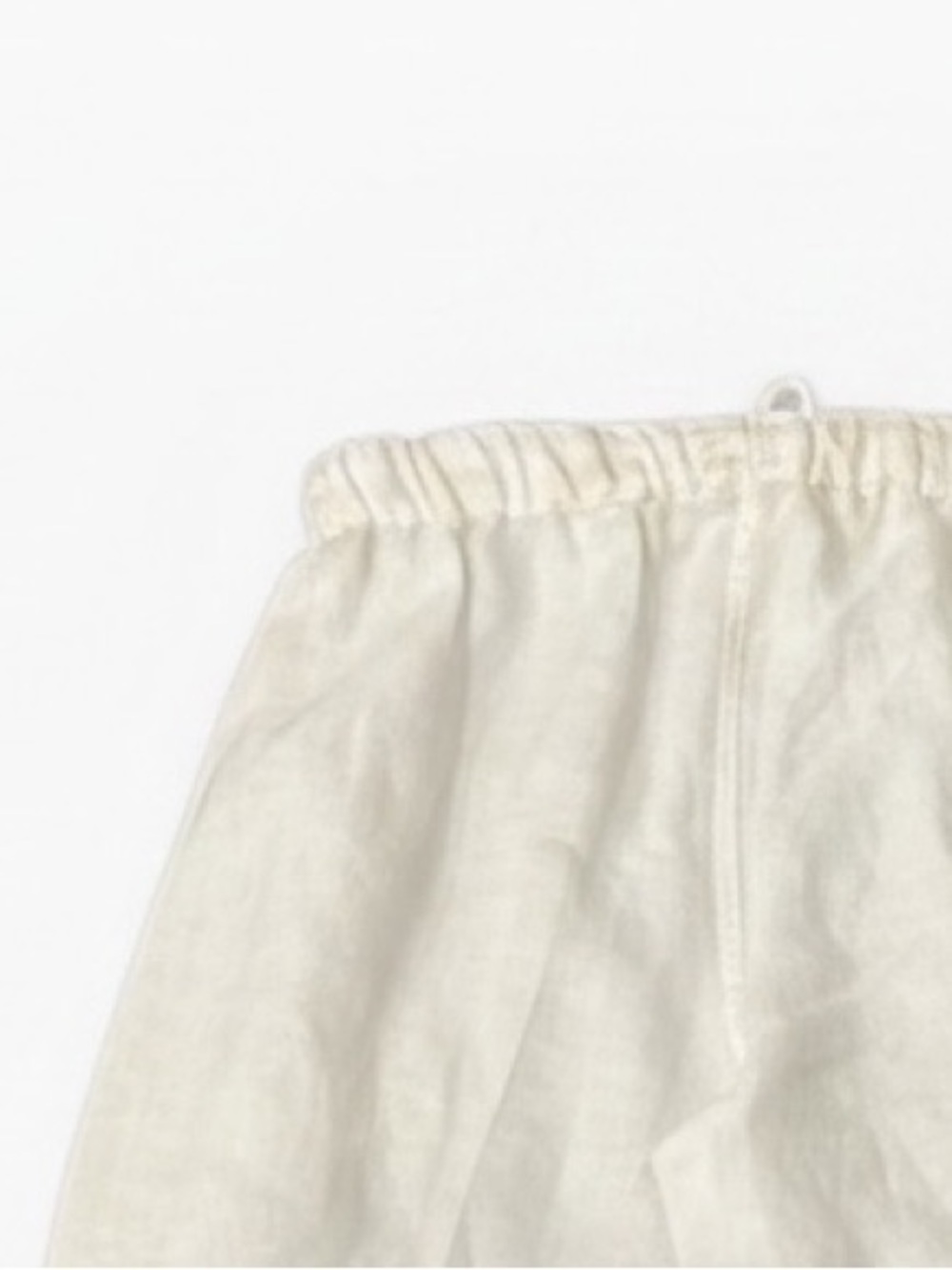 St. Tropez 100% Linen White Pull-On Elastic Waist Wide Leg Pants Size Small - Picture 7 of 7